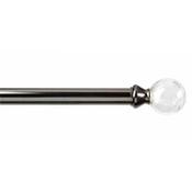 Vogue 28mm Pole Complete Set Black Nickel Cracked Glass End