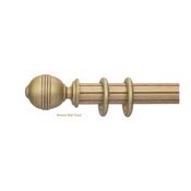 Capri Antique Silver 50mm Reeded Ball Complete Set