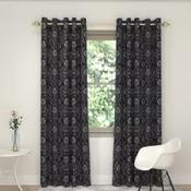 Bali Navy Eyelet Curtains image