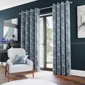 Caspian Cornflower Eyelet Curtains image