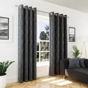 Colorado Charcoal Eyelet Curtains image