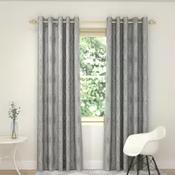 Fleur Des Lys Natural Eyelet Curtains