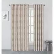 Clarion Beige Eyelet Curtains