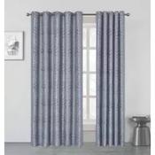 Clarion Charcoal Eyelet Curtains