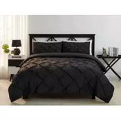 Pintuck Complete Bedding Set Black image