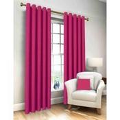 Lunar Cerise Blackout Eyelet Curtains image