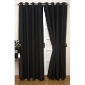Jazz Black Eyelet Curtains