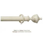 Milan 50mm Antique Collection Cream Gold with Smooth/Reeded Finish Urn End
