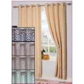 Maze Navy Eyelet Curtains image