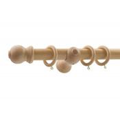 Natural Classic Wooden Curtain Pole 35 mm