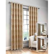 Geneva Golden Russet Eyelet Curtains image