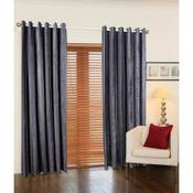 Juliet Argent Eyelet Curtains image