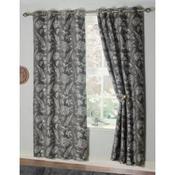 Annabelle Charcoal Eyelet Curtains image