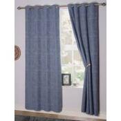 Fiesta Midnight Eyelet Curtains image