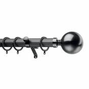 Dynasty Half Reeded 35mm Antique Silver Ball End