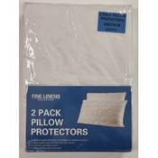 Twin Pack Fine Linens Pillow Protectors