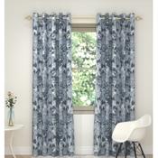 Naples Blue Eyelet Curtains
