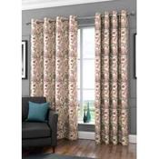 Jacobean Blossom Eyelet Curtains image