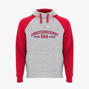 Abbeyknockmoy Hurling Club KCS Detroit Hoodie - Grey / Red