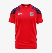 Abbeyknockmoy Hurling Club KCS Apollo Tee - Red / Navy