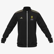 The Downs Ladies Adidas Club Anthem Zip - Black / Gold image