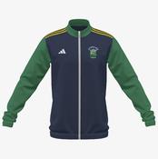 Mullagh Camogie Club Adidas Club Anthem Zip - Navy / Green / Gold image