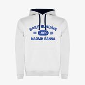 Ballyboden St Endas GAA KCS Chicago Hoodie Irish Version - White / Navy - ADULTS