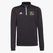 Ballyduff GAA Adidas Entrada Half Zip Training Top - Black / White image