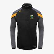 Bornacoola GAA KCS Zola Quarter Zip Top - Black /  Graphite / Gold image