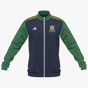 Castledaly GAA Adidas Club Anthem Zip - Navy / Green / Gold image