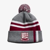 Liscannor GAA KCS Champion Beanie - Dark Grey / Maroon / White image