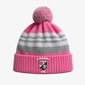 St Pauls Delvin LGFA KCS Champion Beanie - Pink / Light Grey / White image