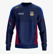 Clann Gaels LGFA KCS Helios Crew Neck Top - Navy / Royal / Maroon image