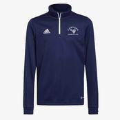 Cortoon Badminton Club Adidas Entrada Half Zip Training Top - Navy / White image