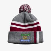 Cromane GAA KCS Champion Beanie - Dark Grey / Maroon / White image