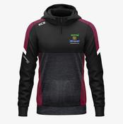 Cromane GAA KCS Helios Half Zip Hoodie - Black / Maroon / White