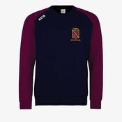 Cullion Camogie Club KCS Baseball Crew Sweat - Navy / Maroon image