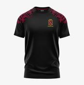Cullion Camogie Club KCS Apollo Tee - Black / Maroon