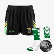 Finuge GAA Black / Mint / Yellow Training Shorts &amp; Socks image