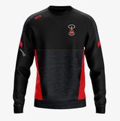 Valentia Island Rowing Club KCS Helios Crew Neck Top - Black / Red