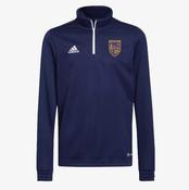 Grattan Ladies Longford Adidas Entrada Half Zip Training Top - Navy / White