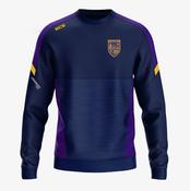 Grattan Ladies Longford KCS Helios Crew Neck Top - Navy / Purple / Gold image