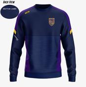 Grattan Ladies Longford KCS Helios Crew Neck Top - Navy / Purple / Gold image