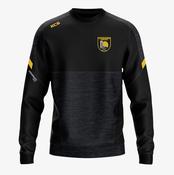 Castletown Geoghegan Camogie Club KCS Helios Crew Neck Top - Black / Black / Gold image