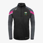 Bornacoola GAA KCS Zola Quarter Zip Top - Black / Graphite / Pink image