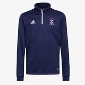 Legan Sarsfields Longford Adidas Entrada Half Zip Training Top - Navy / White image
