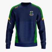 Loughnavalley GAA KCS Helios Crew Neck Top - Navy / Green / Gold image