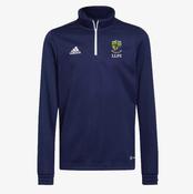 Loughnavalley Ladies Adidas Entrada Half Zip Training Top - Navy / White image