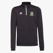 Milltown GAA Adidas Entrada Half Zip Training Top - Black / White image
