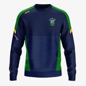 Mullagh Camogie Club KCS Helios Crew Neck Top - Navy / Green / Gold image